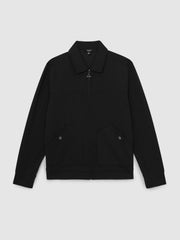 Interlock Zip Through Overshirt Black | Mens