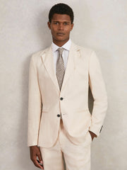 Wool-Cotton Polka-Dot Tie Grey Melange | Mens