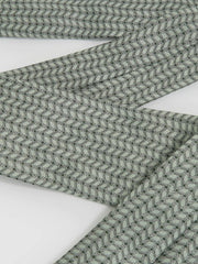Silk Geometric-Chain Print Tie Sage | Mens