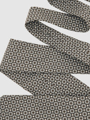 Silk Geometric-Print Tie Chocolate Brown Multi | Mens