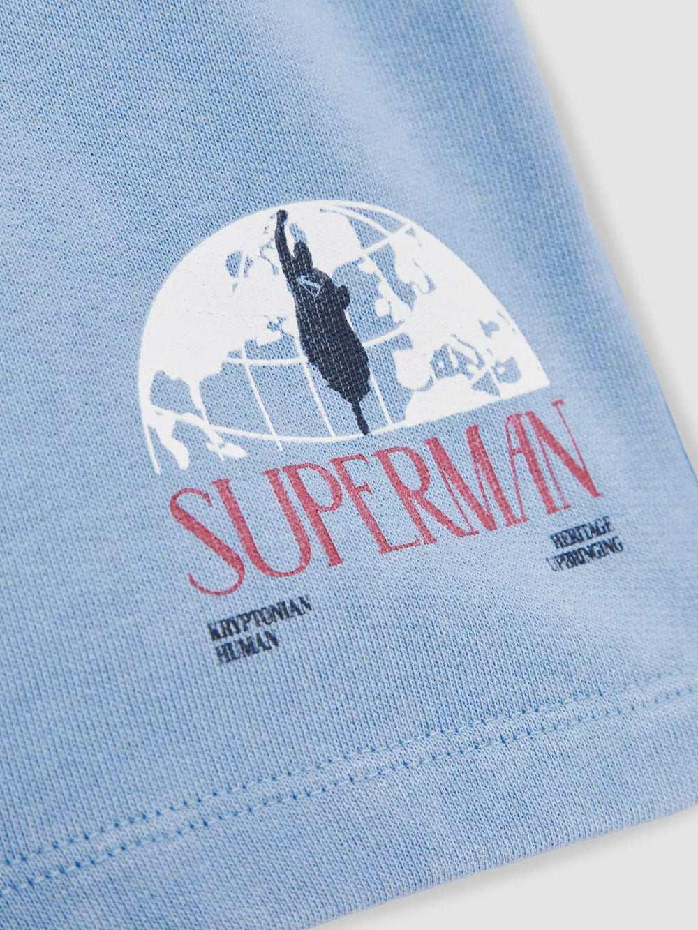 3-9 yrs Superman Logo-Print Shorts Light Blue | Children