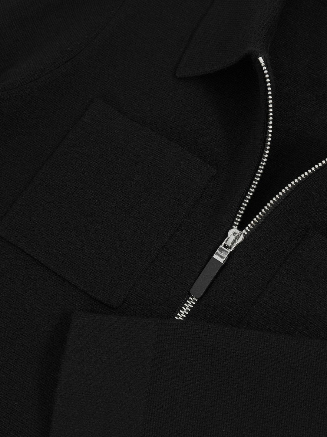 13-14 yrs Knitted Zip-Through Cardigan Black | Children