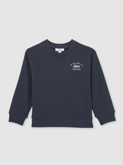 3-9 yrs Cotton Blend Motor Cars Sweatshirt Washed Blue | Children