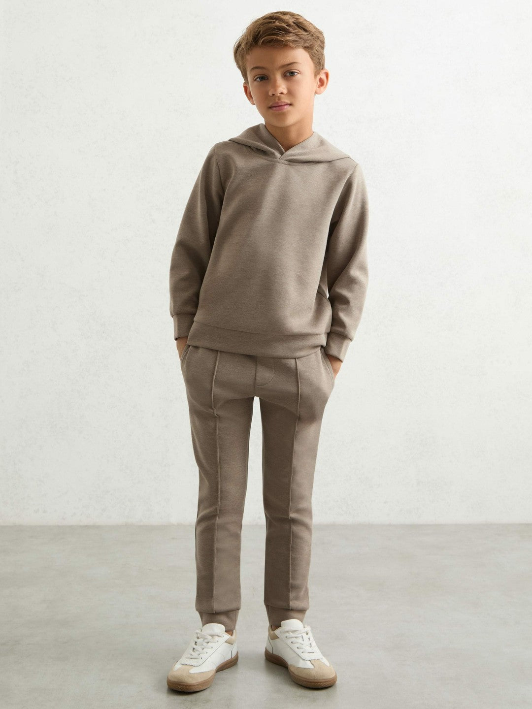 9-13 yrs Interlock Drawstring Joggers Taupe Brown | Children