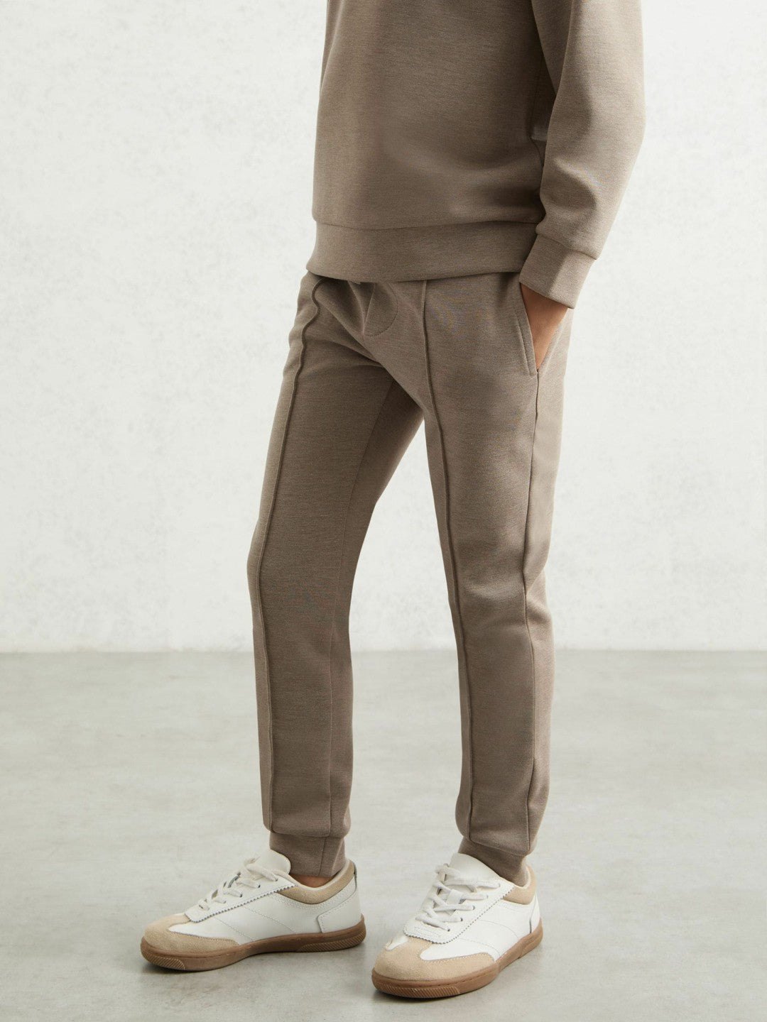 9-13 yrs Interlock Drawstring Joggers Taupe Brown | Children