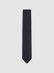 Silk Blend Textured Tie Navy | Mens