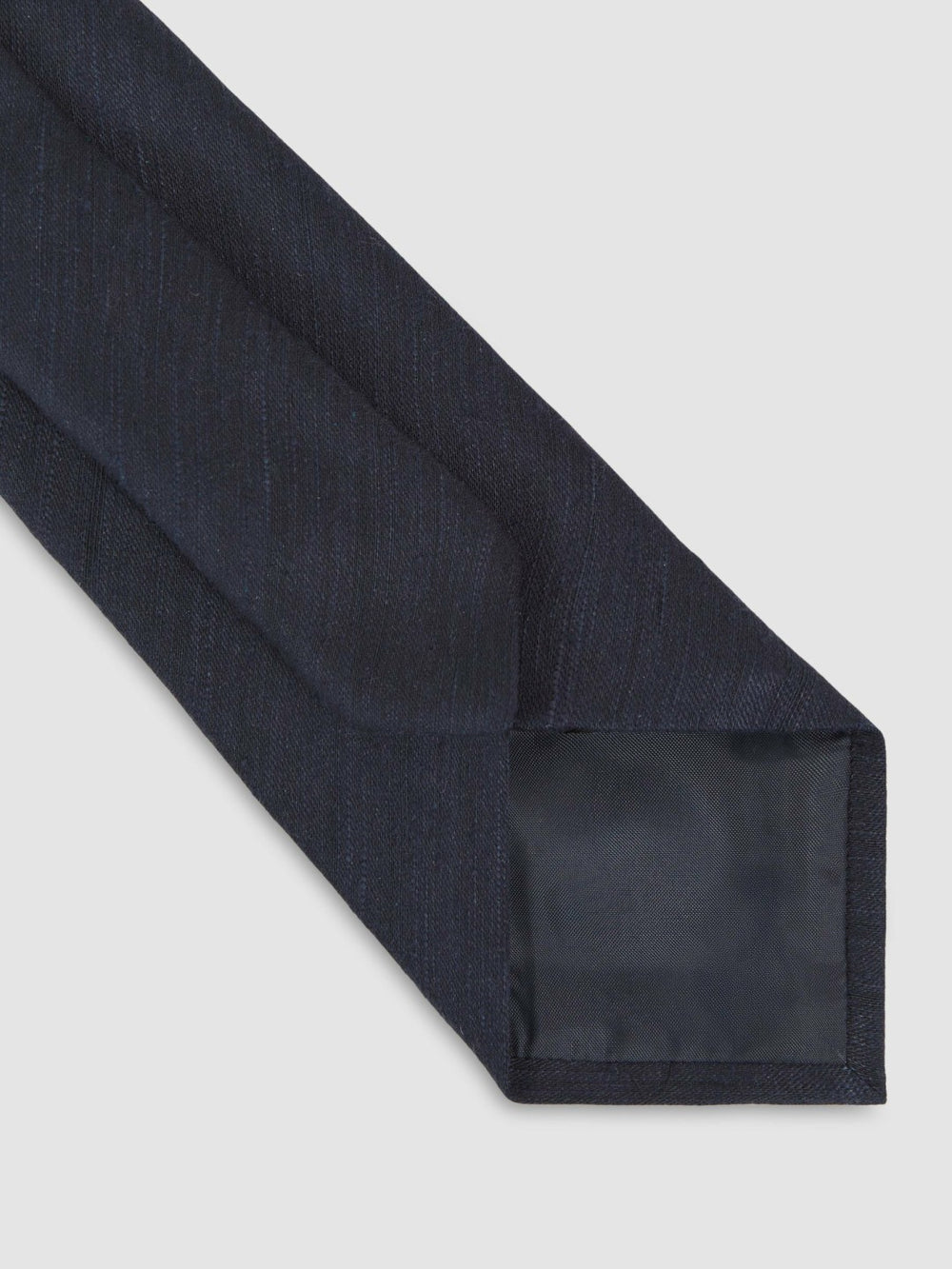Silk Blend Textured Tie Navy | Mens
