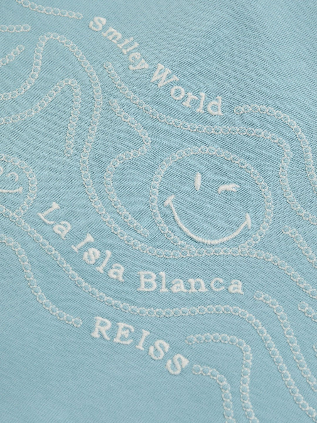 9-13 yrs SmileyWorld Embroidered Shirt Sky Blue | Children