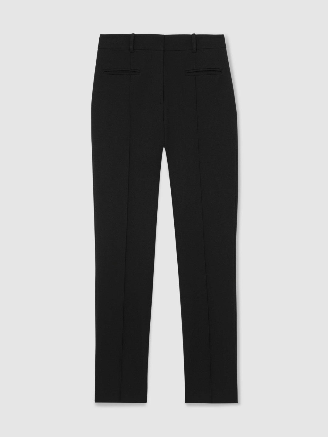Pintuck Tapered Trousers Black | Womens