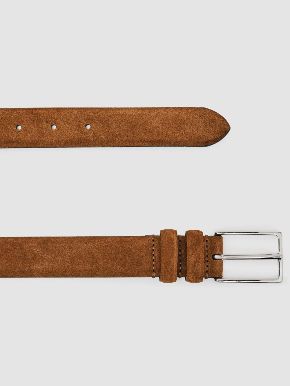 Suede Belt Tobacco Brown | Mens
