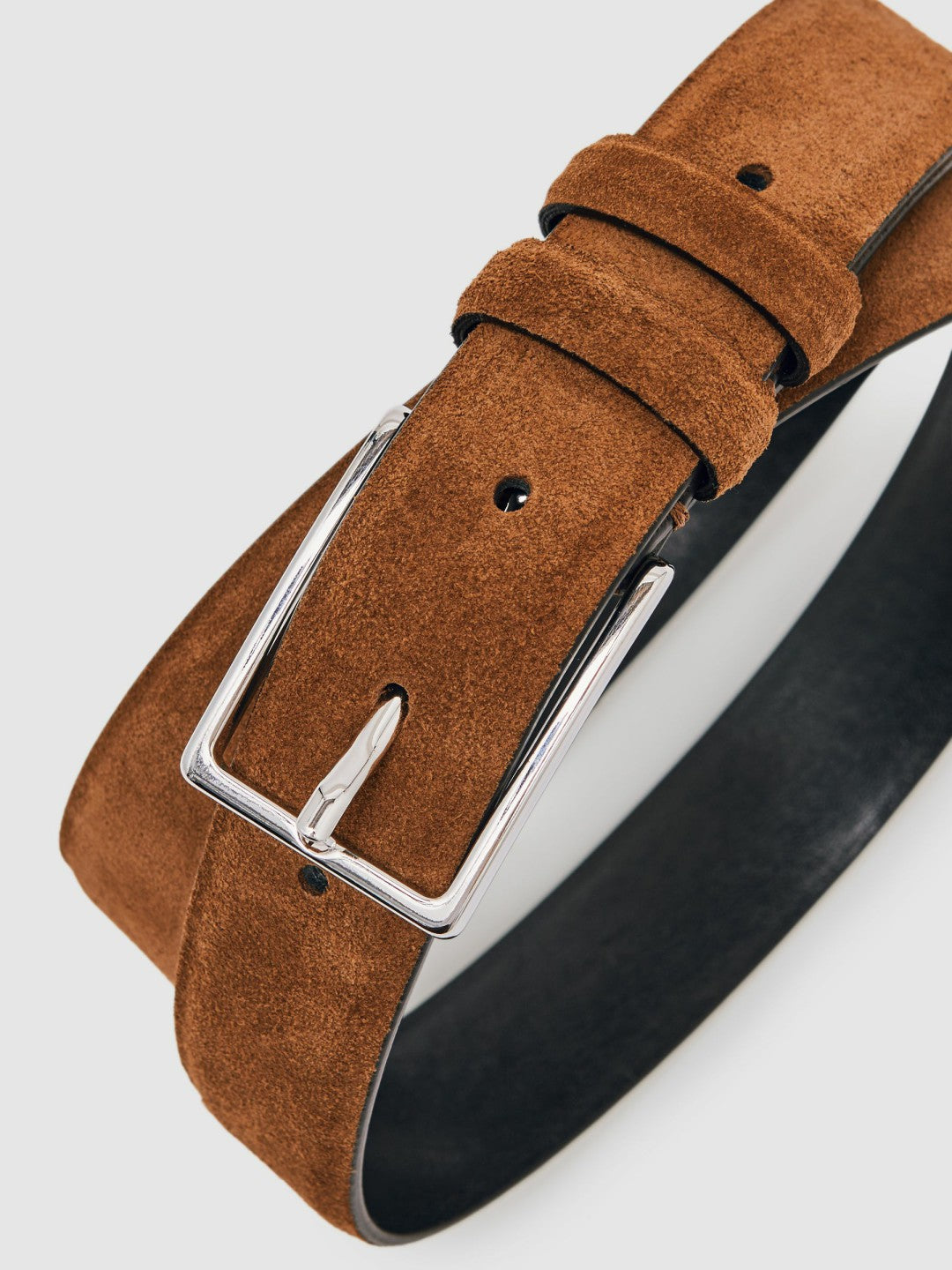 Suede Belt Tobacco Brown | Mens