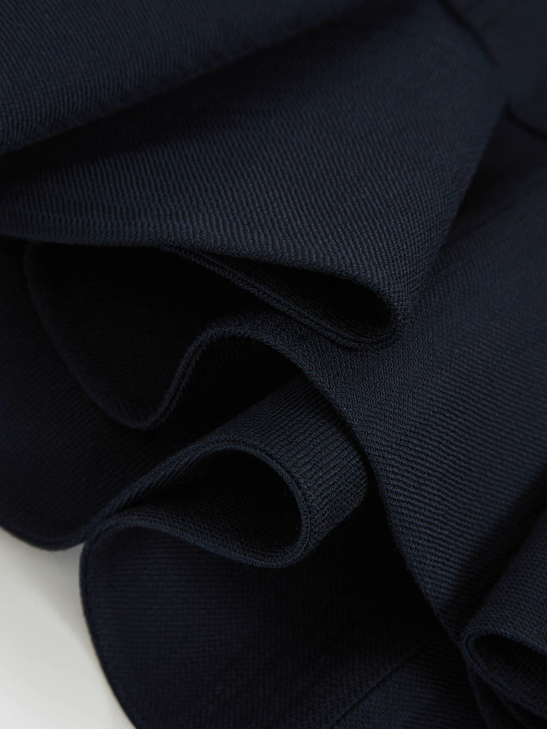 Ruffle-Hem Mini Skirt Navy | Womens
