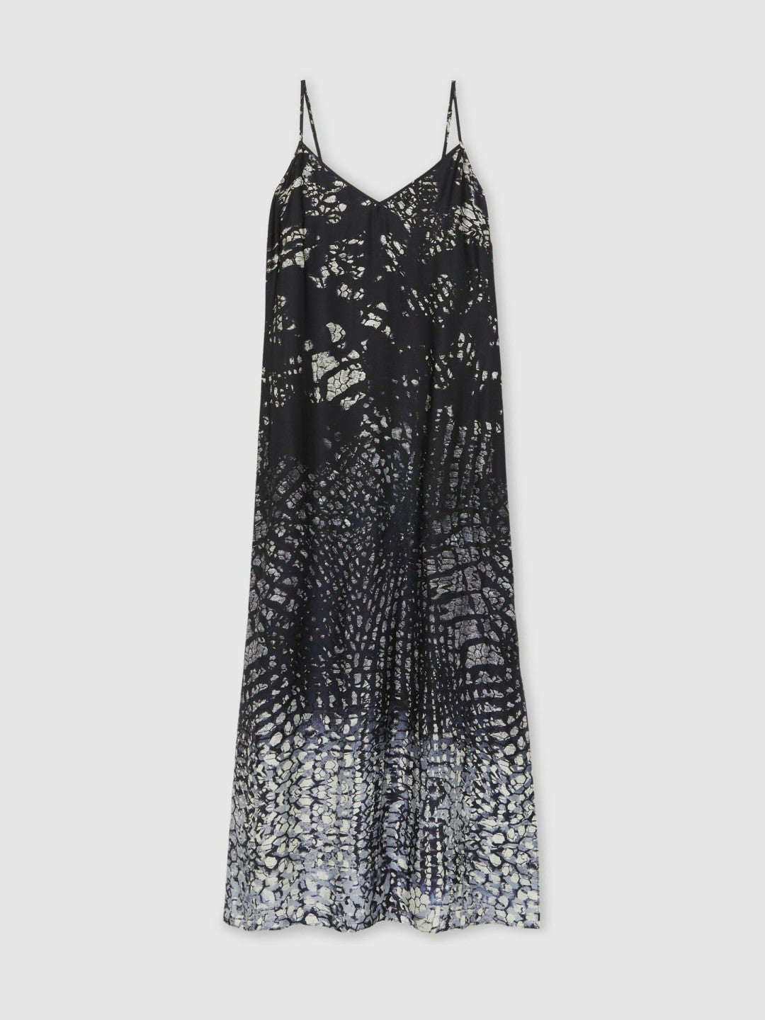 Printed Maxi Slip Dress Navy | Womens