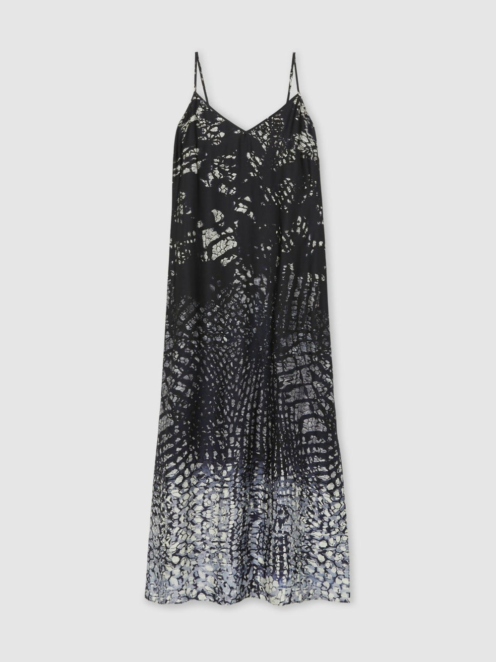 Printed Maxi Slip Dress Navy | Womens