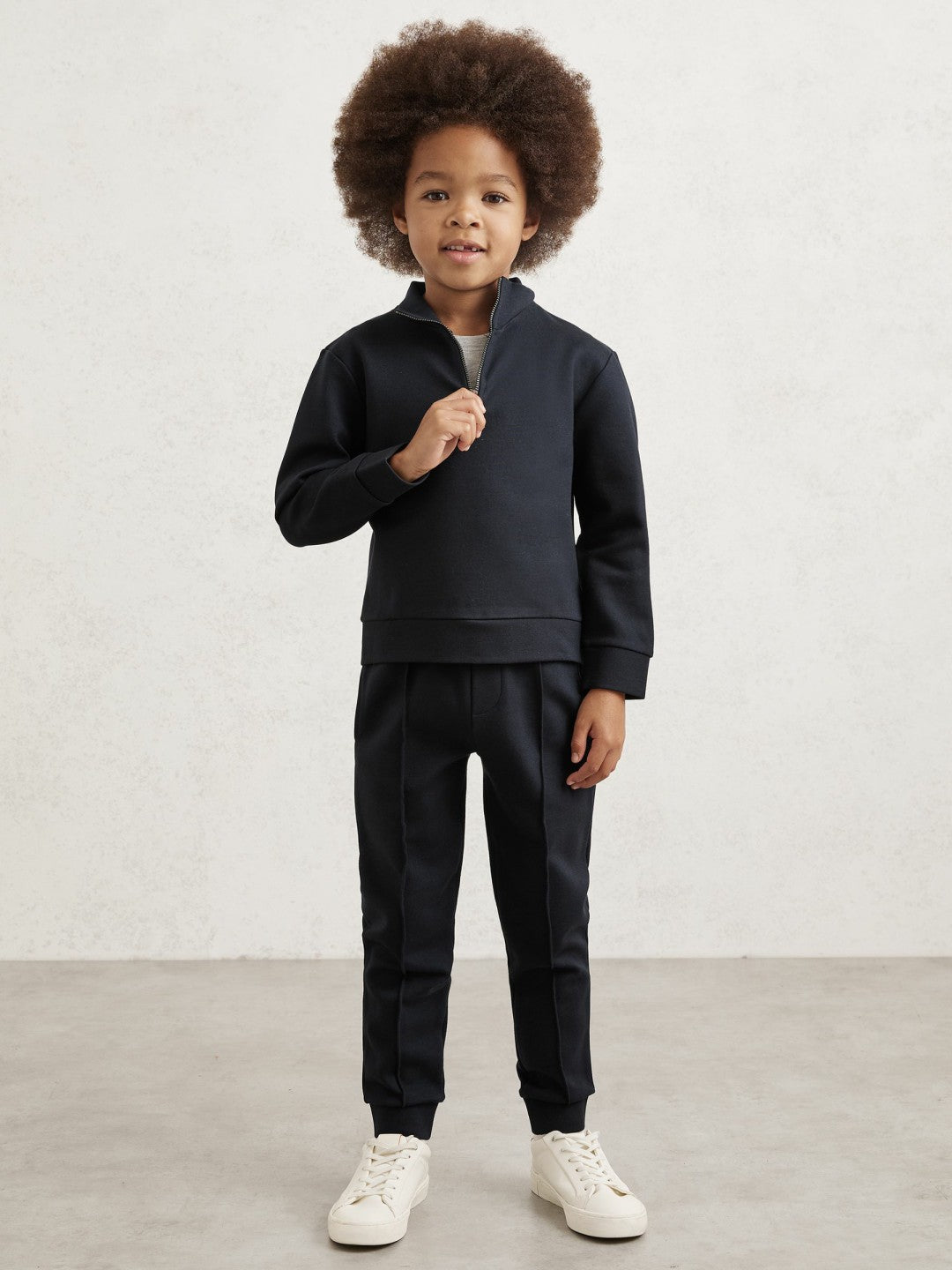 3-9 yrs Interlock Sweatshirt and Trousers Set Navy Blue | Children