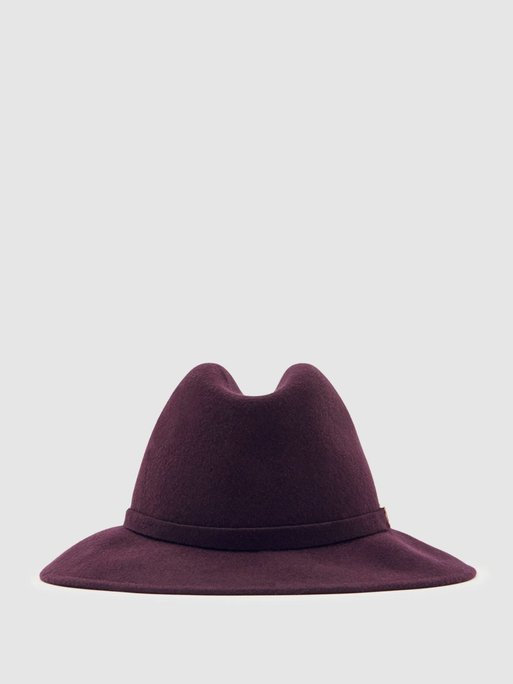 Wool Fedora Hat Burgundy | Womens