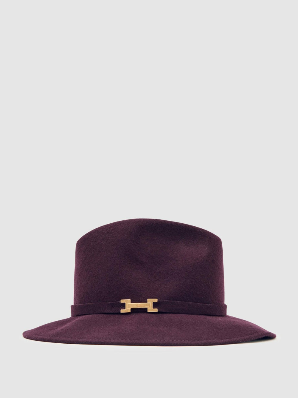 Wool Fedora Hat Burgundy | Womens