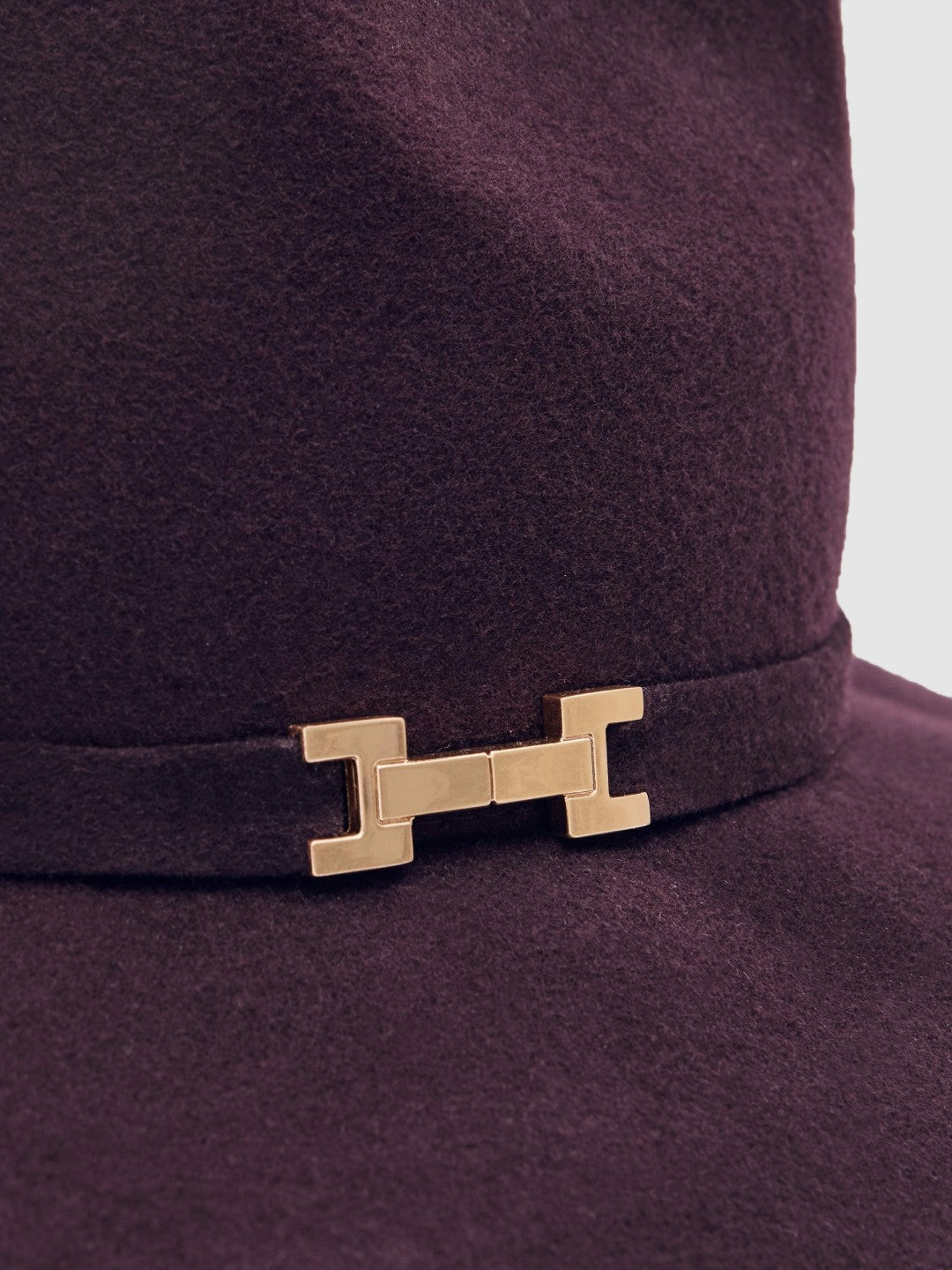 Wool Fedora Hat Burgundy | Womens