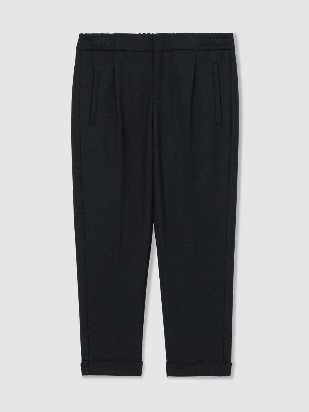 3-9 yrs Relaxed-Fit Pleated Tapered Trousers Navy | Children