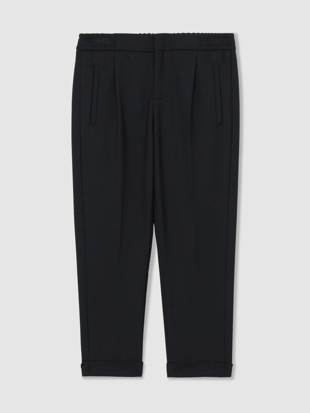 9-13 yrs Relaxed-Fit Pleated Tapered Trousers Navy | Children