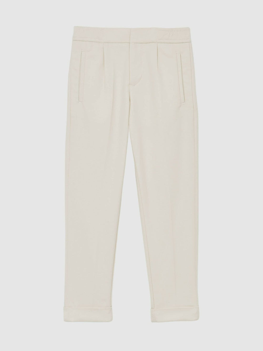3-9 yrs Relaxed-Fit Pleated Tapered Trousers Off White | Children