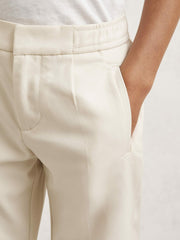 3-9 yrs Relaxed-Fit Pleated Tapered Trousers Off White | Children