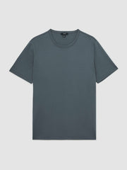 Airwater-Cotton Crew-Neck T-Shirt Airforce Blue | Mens