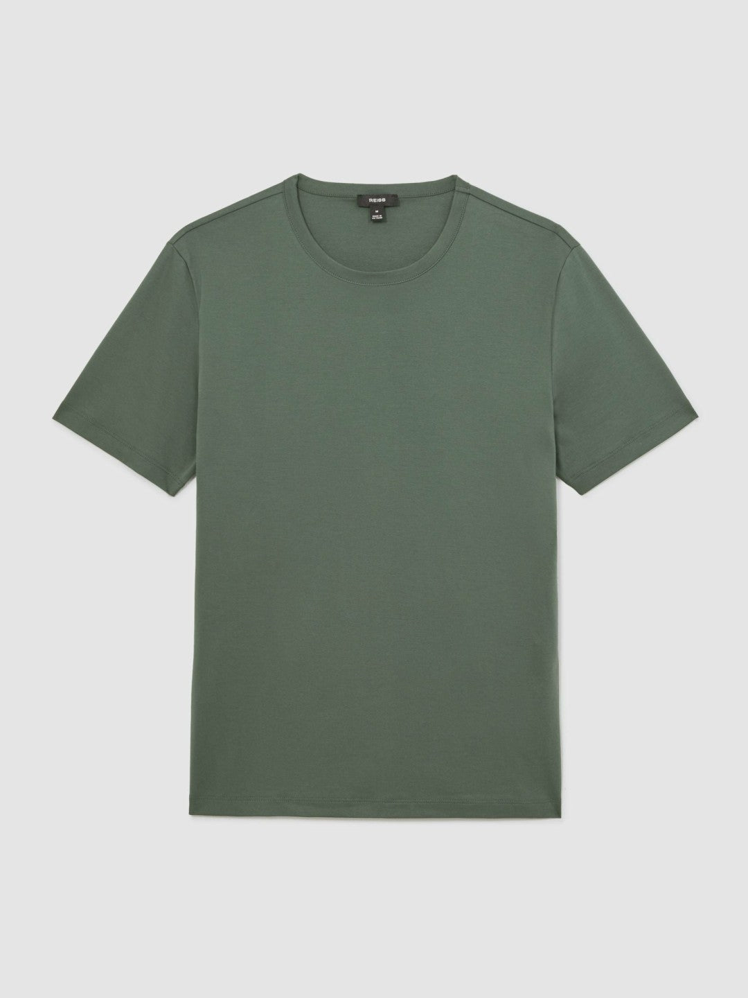 Airwater-Cotton Crew-Neck T-Shirt Kale Green | Mens