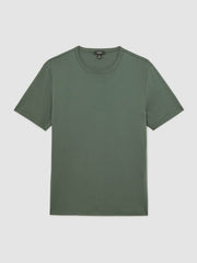 Airwater-Cotton Crew-Neck T-Shirt Kale Green | Mens