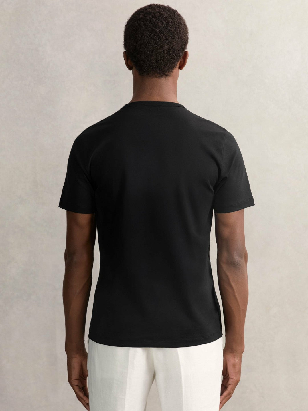 Airwater-Cotton Crew-Neck T-Shirt Black | Mens