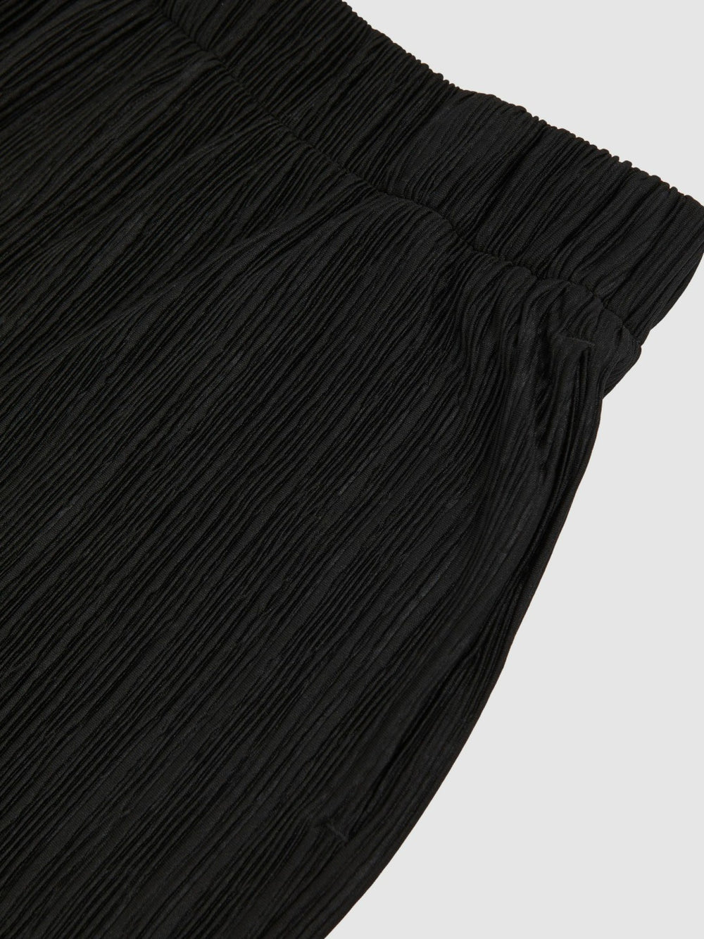 Plissé Wide Leg Trousers Black | Mens