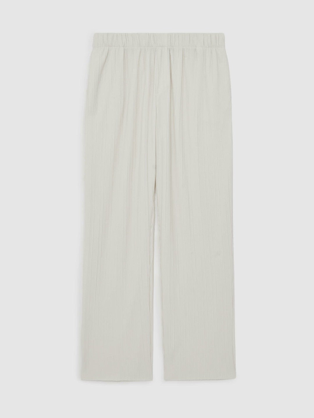 Plissé Wide Leg Trousers Off White | Mens
