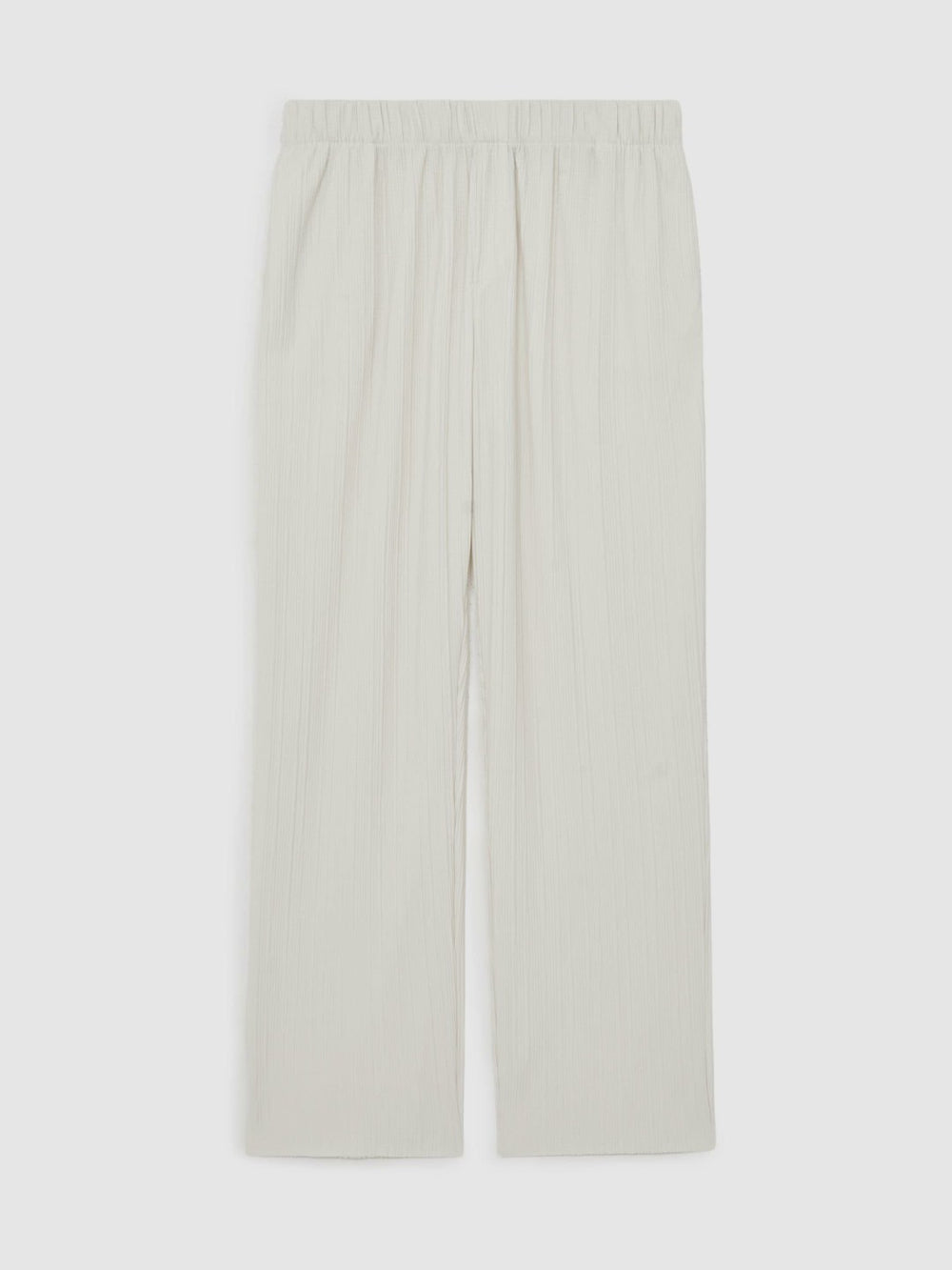 Plissé Wide Leg Trousers Off White | Mens