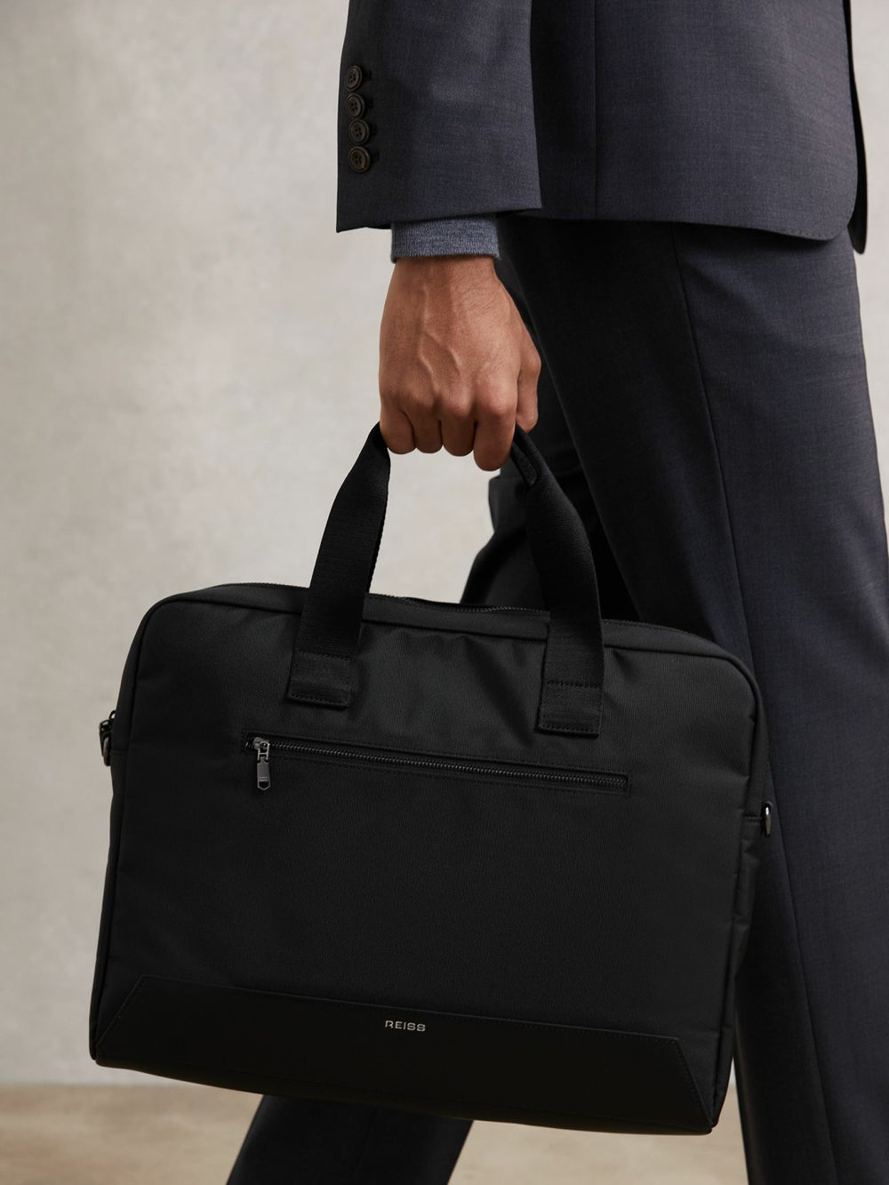 Woven Briefcase Black | Mens