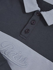 3-9 yrs Cotton Logo-Embroidery Rugby Polo Shirt Airforce Blue/Navy Blue | Children