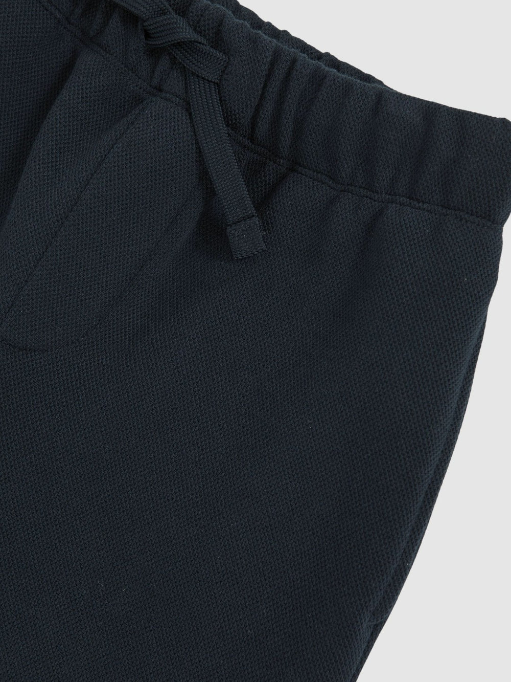 Cotton-Blend Textured Cuffed Joggers Navy | Children