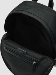 Woven Zipped Backpack Black | Mens