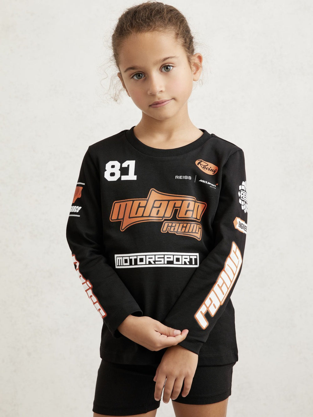 9-13 yrs McLaren F1 Team Cotton Logo T-Shirt Unisex Fit Black | Children