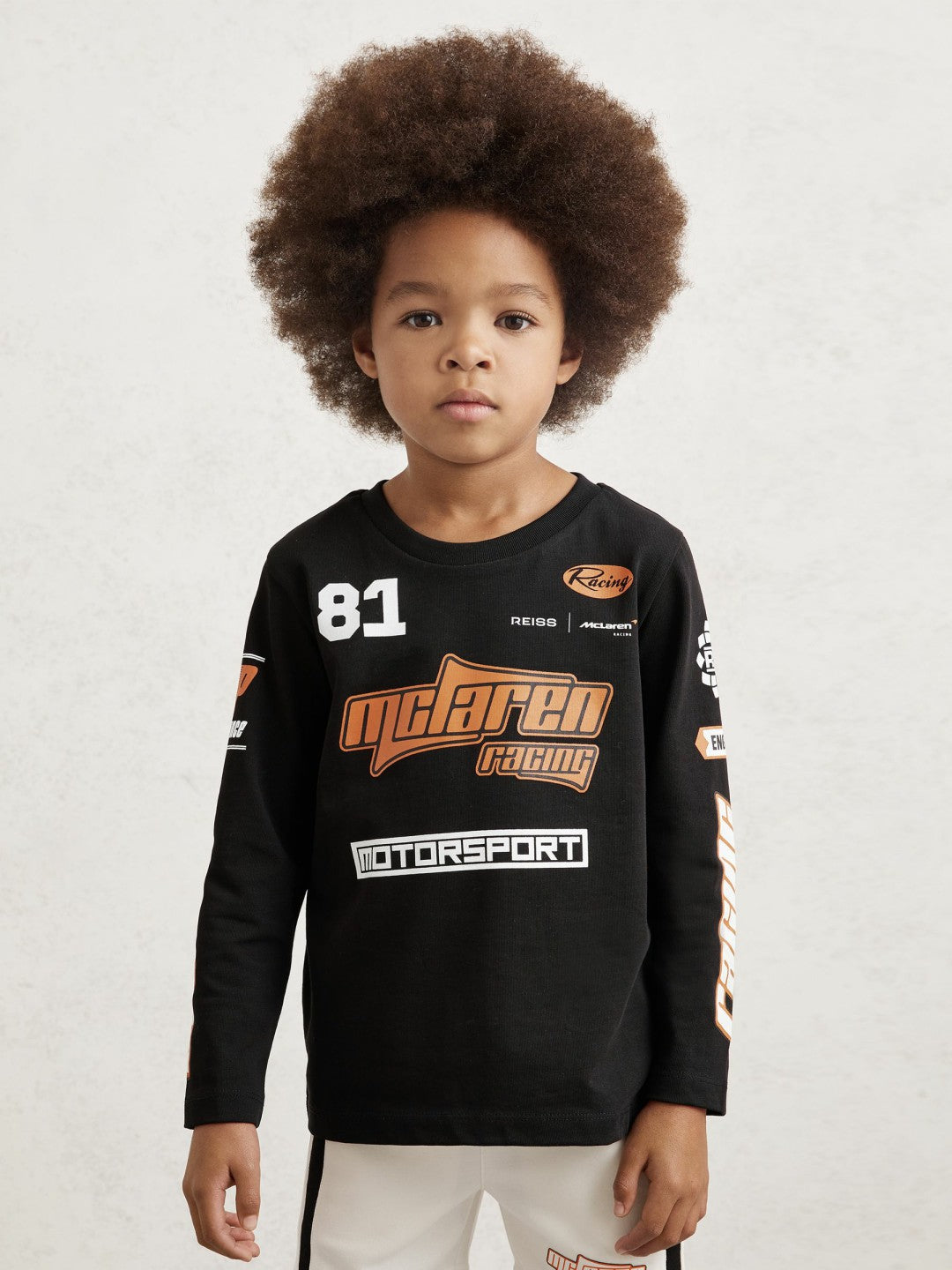 9-13 yrs McLaren F1 Team Cotton Logo T-Shirt Unisex Fit Black | Children