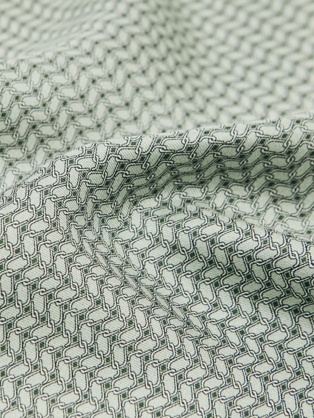Geo Chain Detail Pocket Square Sage | Mens