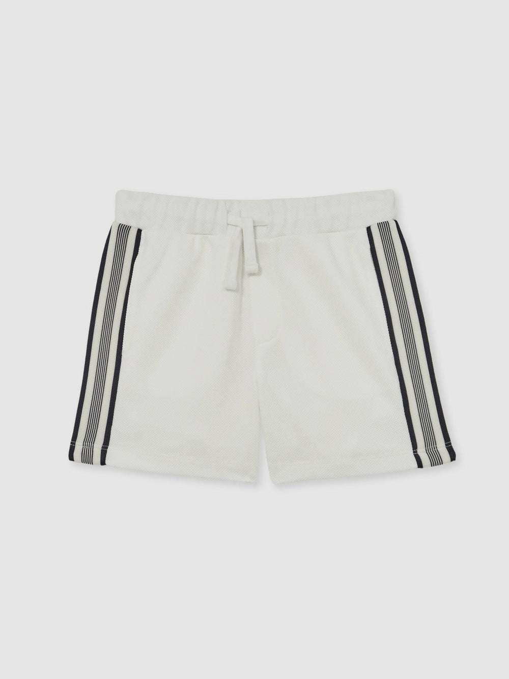 13-14 yrs Side Stripe Textured Shorts White | Children