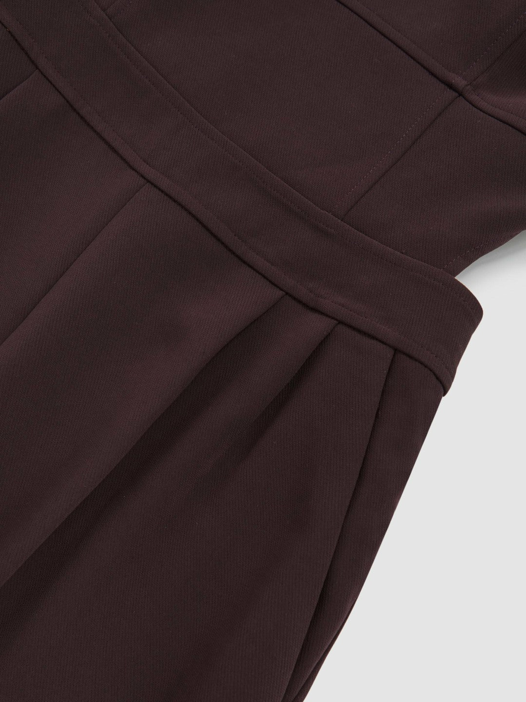Petite Wide-Leg Cut-Out Jumpsuit Burgundy | Womens