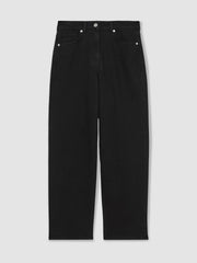 Petite Mid Rise Straight Leg Jeans Black | Womens