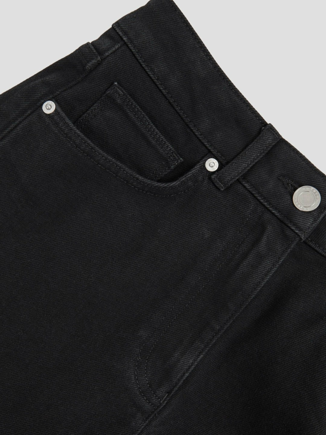 Petite Mid Rise Straight Leg Jeans Black | Womens