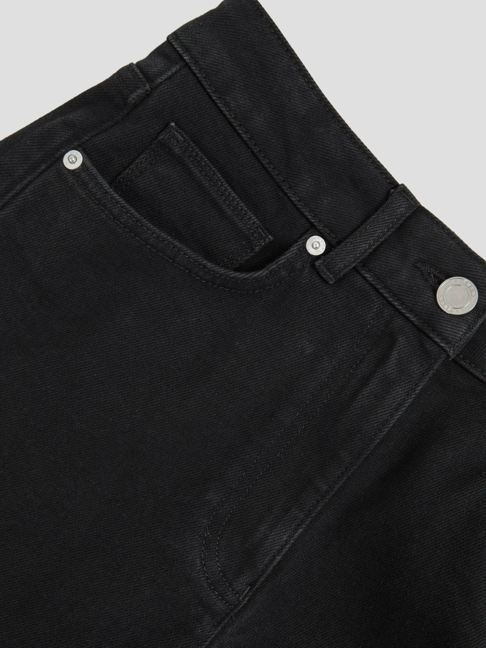 Petite Mid Rise Straight Leg Jeans Black | Womens