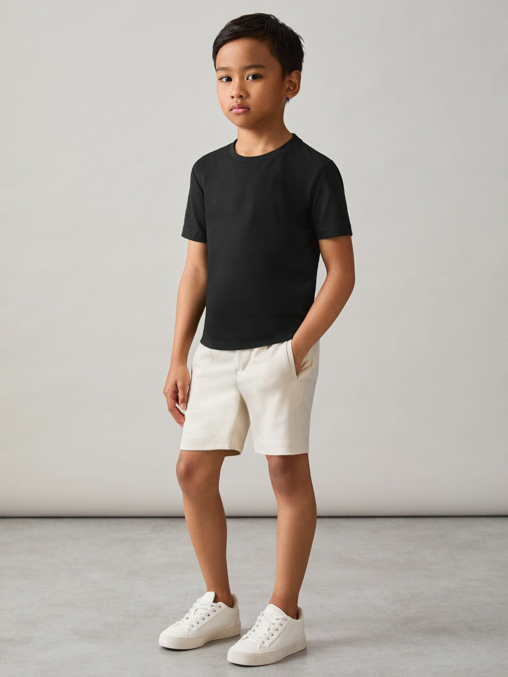 9-13 yrs Crew Neck T-Shirt Black | Children