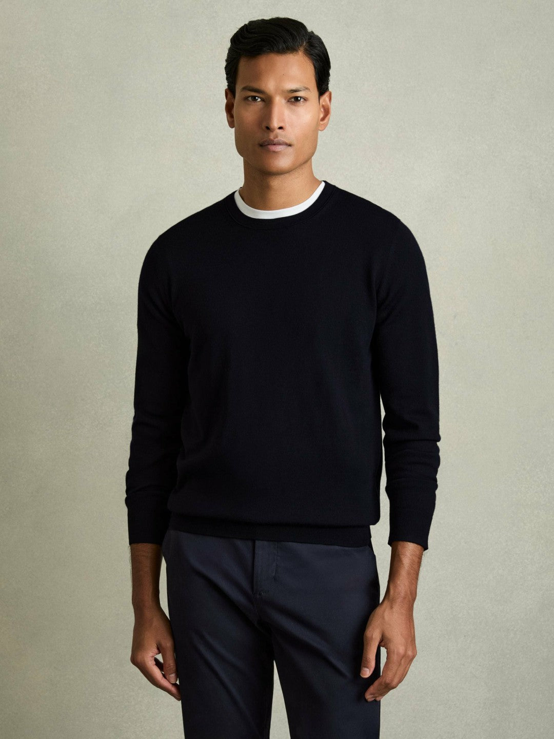 Pack of Two Merino Wool Jumpers Navy | Mens