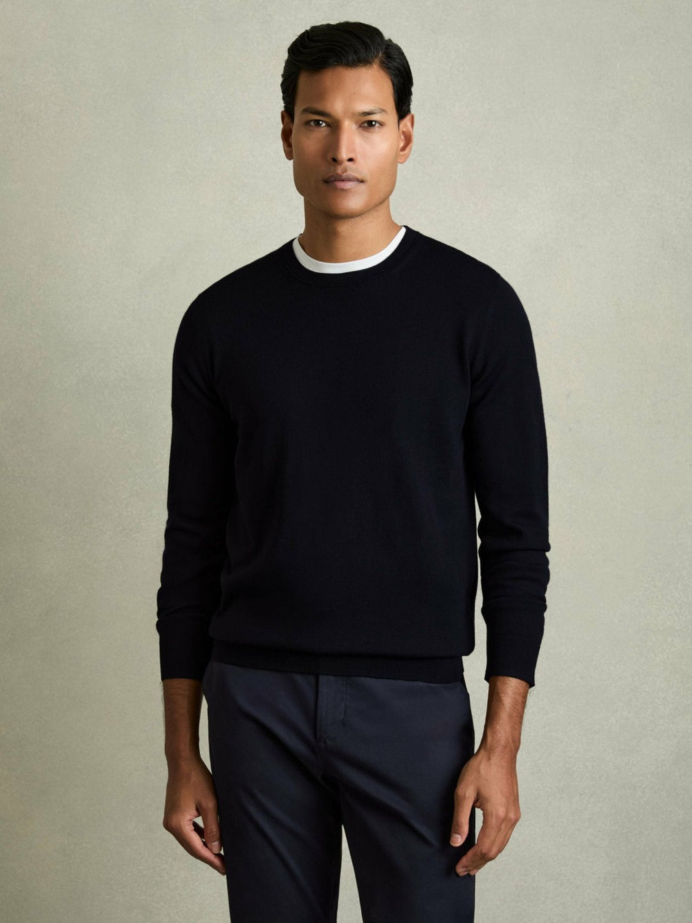 Pack of Two Merino Wool Jumpers Navy | Mens