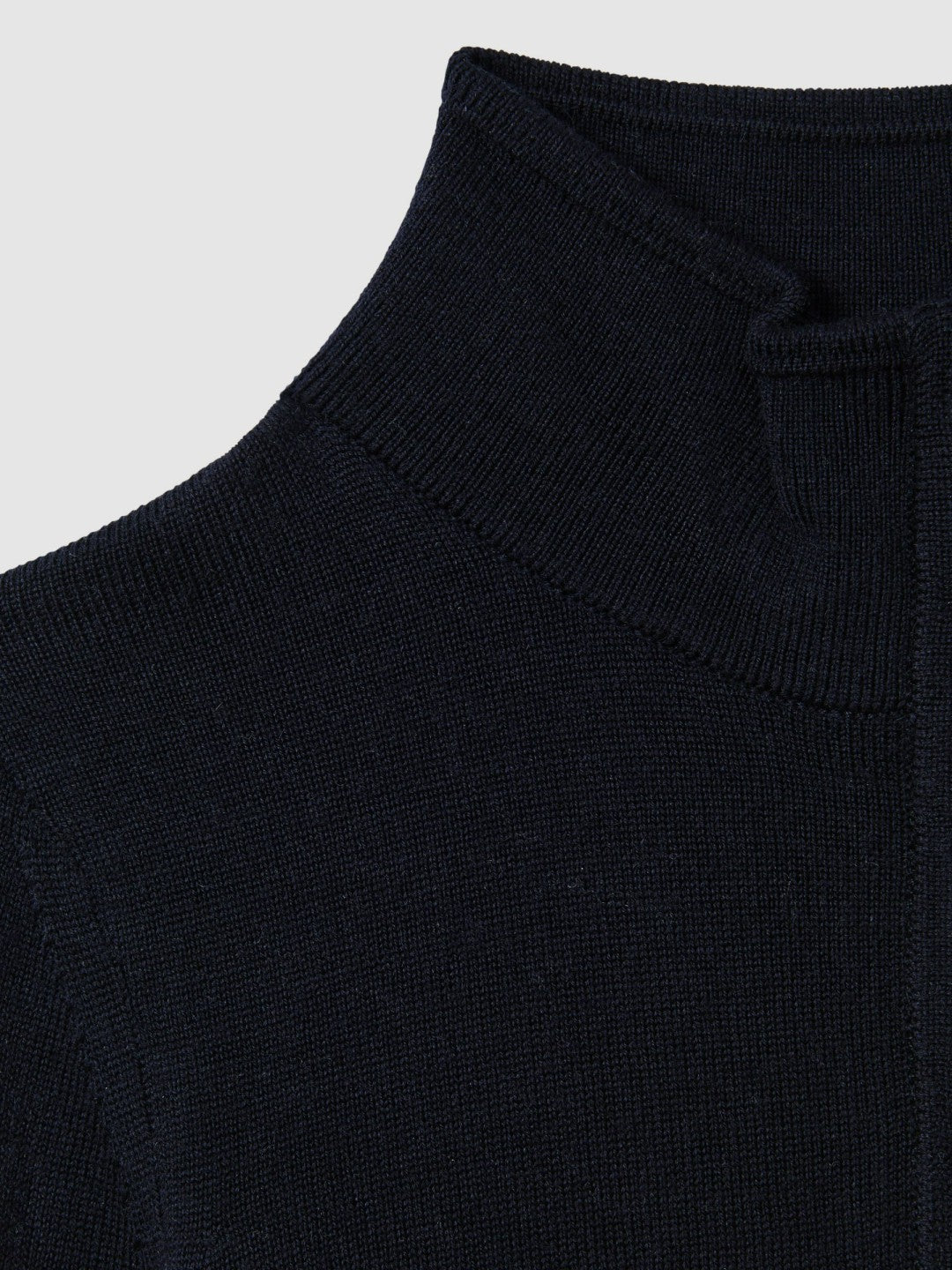 9-13 yrs Wool Half-Zip Funnel Neck Jumper Navy | Children