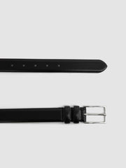 Smooth Leather Belt Black | Mens